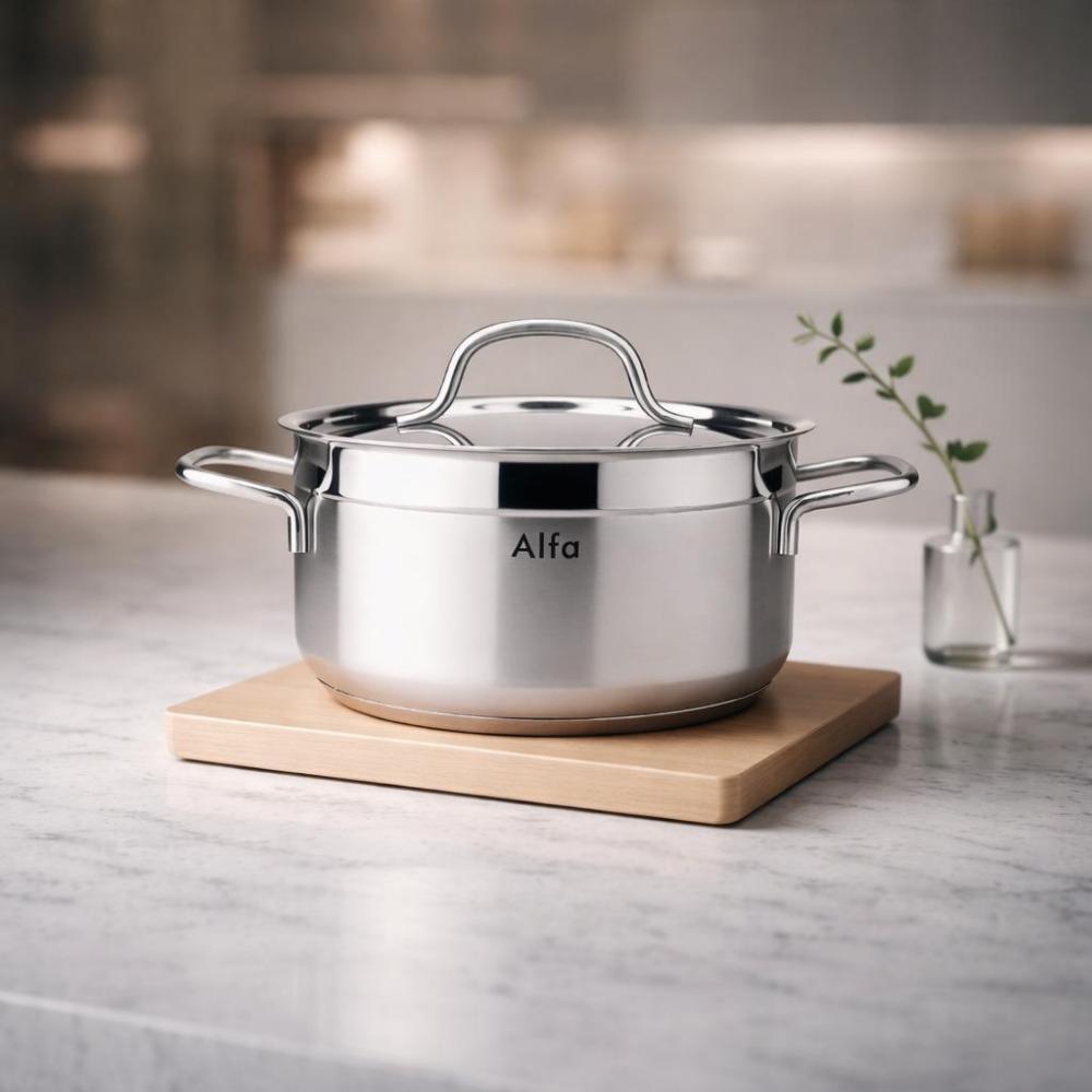 قدر ستانلس ستيل تركي - بيد وغطاء لسهولة الاستخدام اليومي – مقاس ١ – St