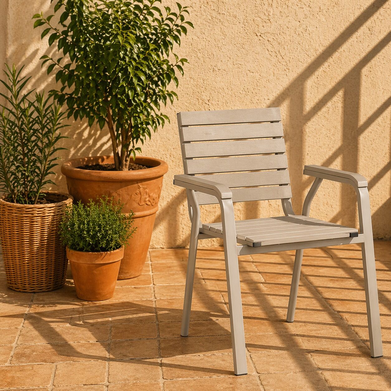 كرسي خارجي - رمادي فاتح – Outdoor Chair - Grey