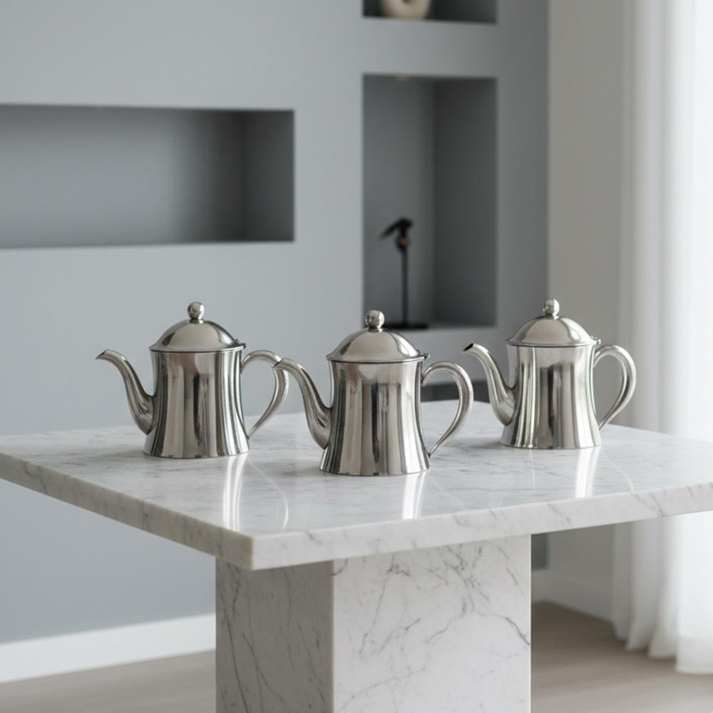 طقم براريد ستانلس ستيل 3 قطع يناسب المطابخ العصرية – Tea & Coffee Ther
