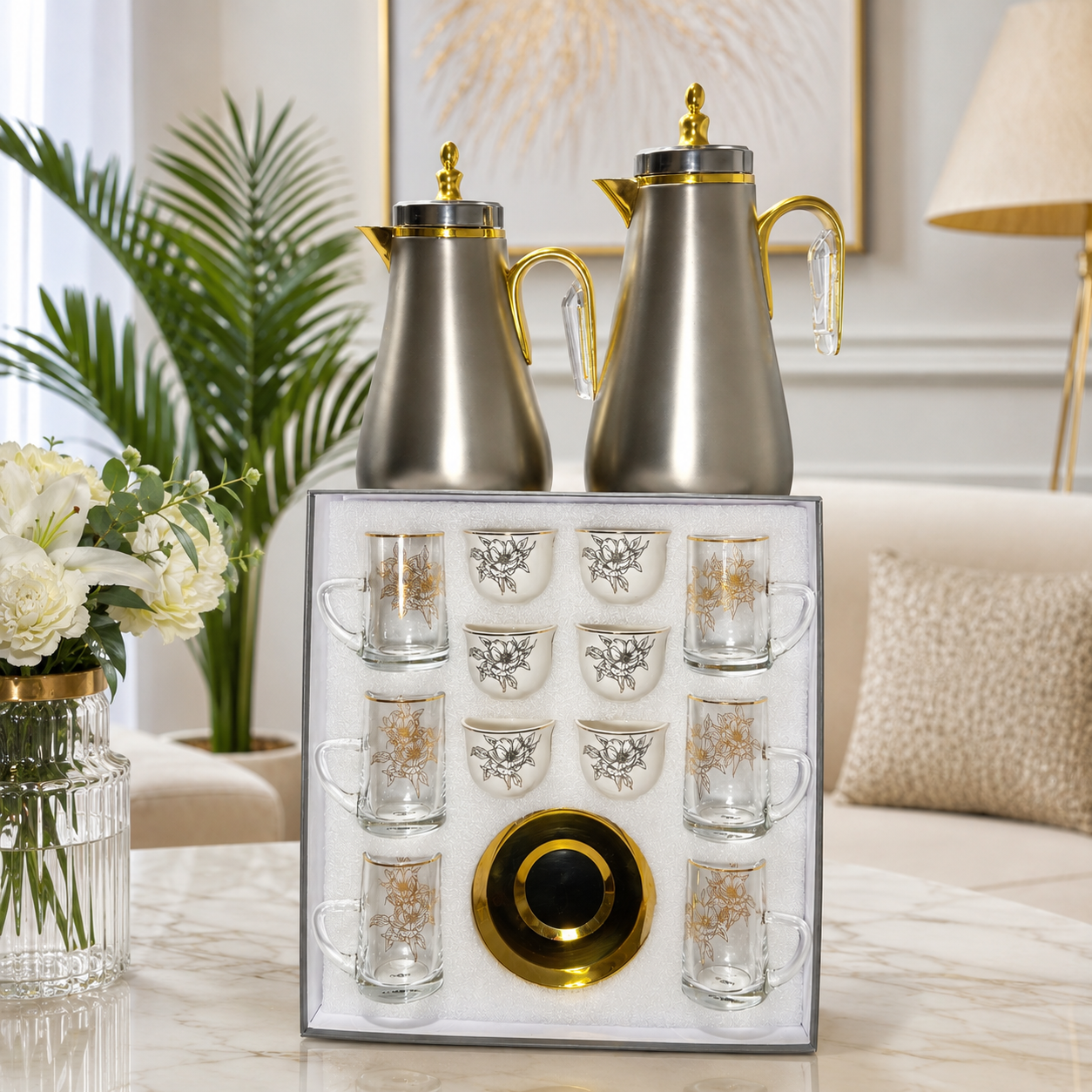 طقم الضيافة الفاخر للعيد – 329 ريال (ب) – Luxury Eid Hospitality Set –
