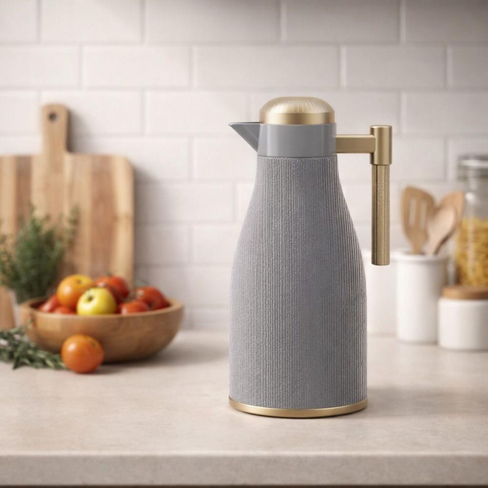 ترمس شاي وقهوة - 1 لتر بنقوش فخمة – Tea & Coffee Thermos