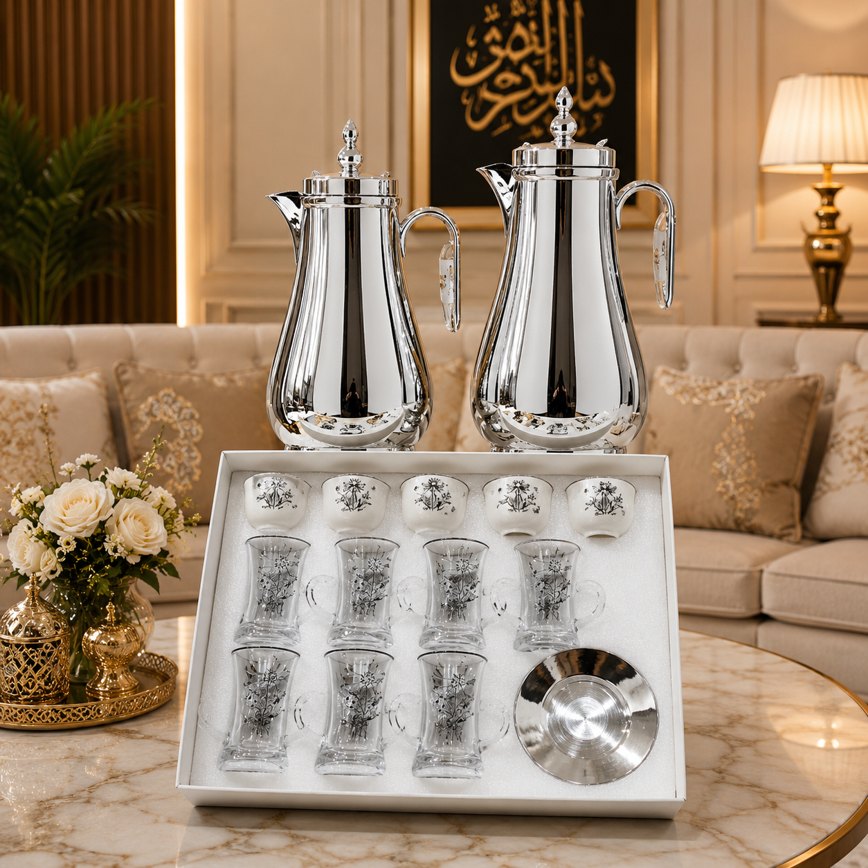 طقم الضيافة الفاخر للعيد – – Luxury Eid Hospitality Set