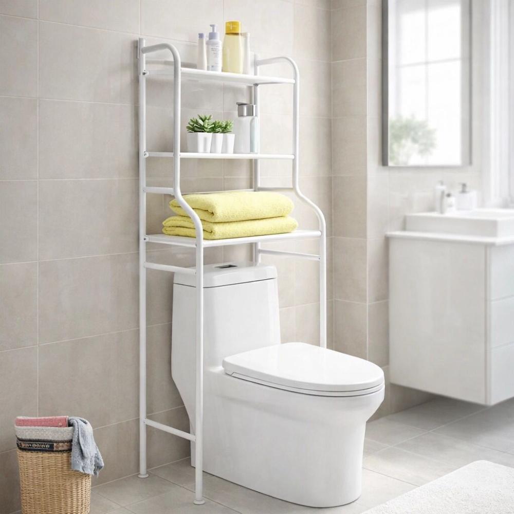 ستاند حمام 3 ارفف بتصميم عملي – 3-Shelf Practical Bathroom Stand