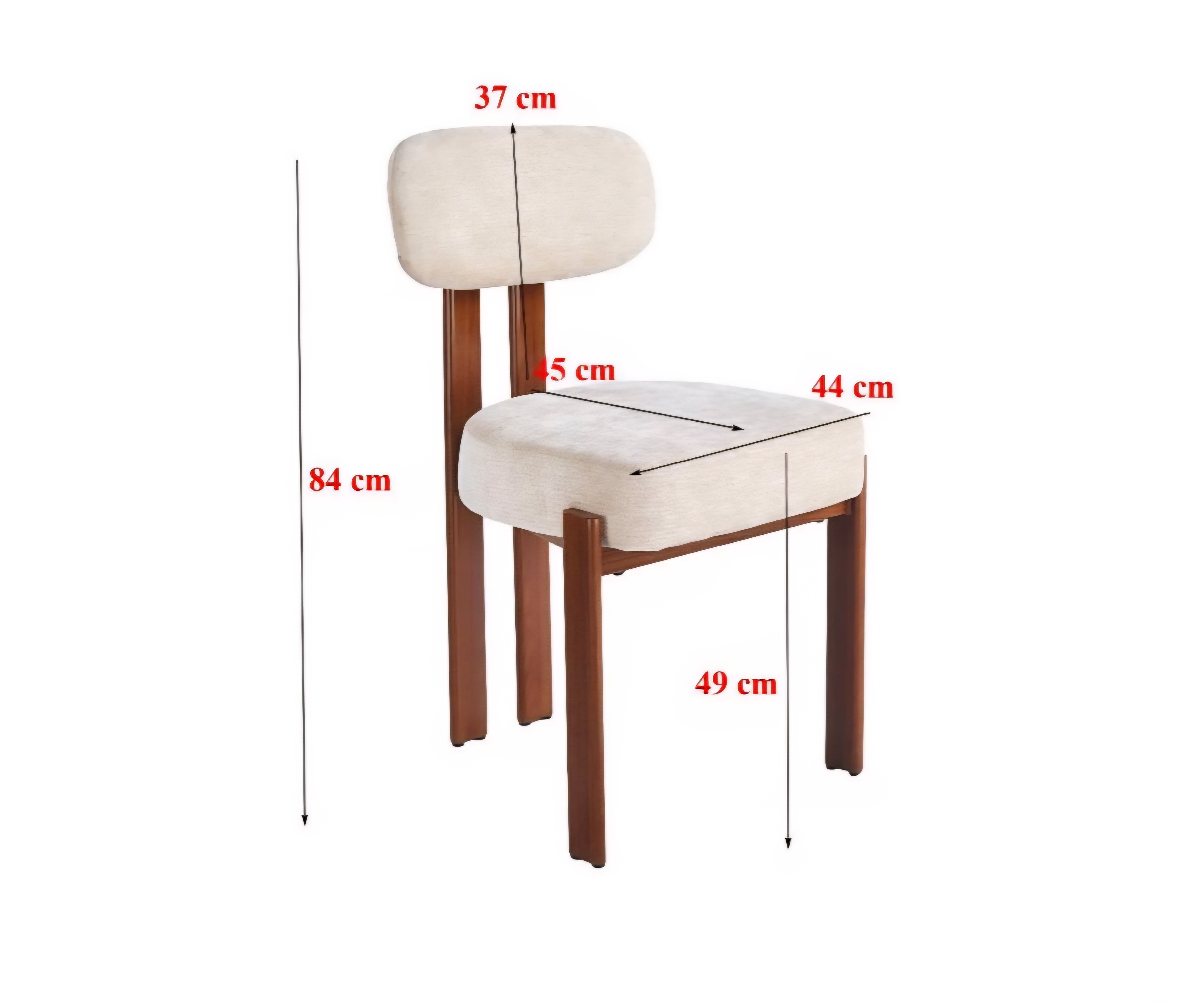 كرسي بلون بيج مع بني قطعة أثاث عصرية تجمع بين البساطة – Modern Chair -