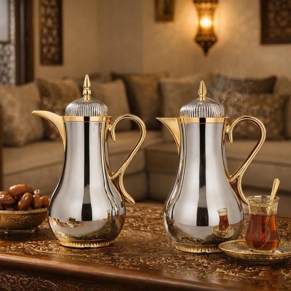 ترمس شاي وقهوة ستانلس - 1 لتر - تفاصيل راقية وفخمة – Tea & Coffee Ther