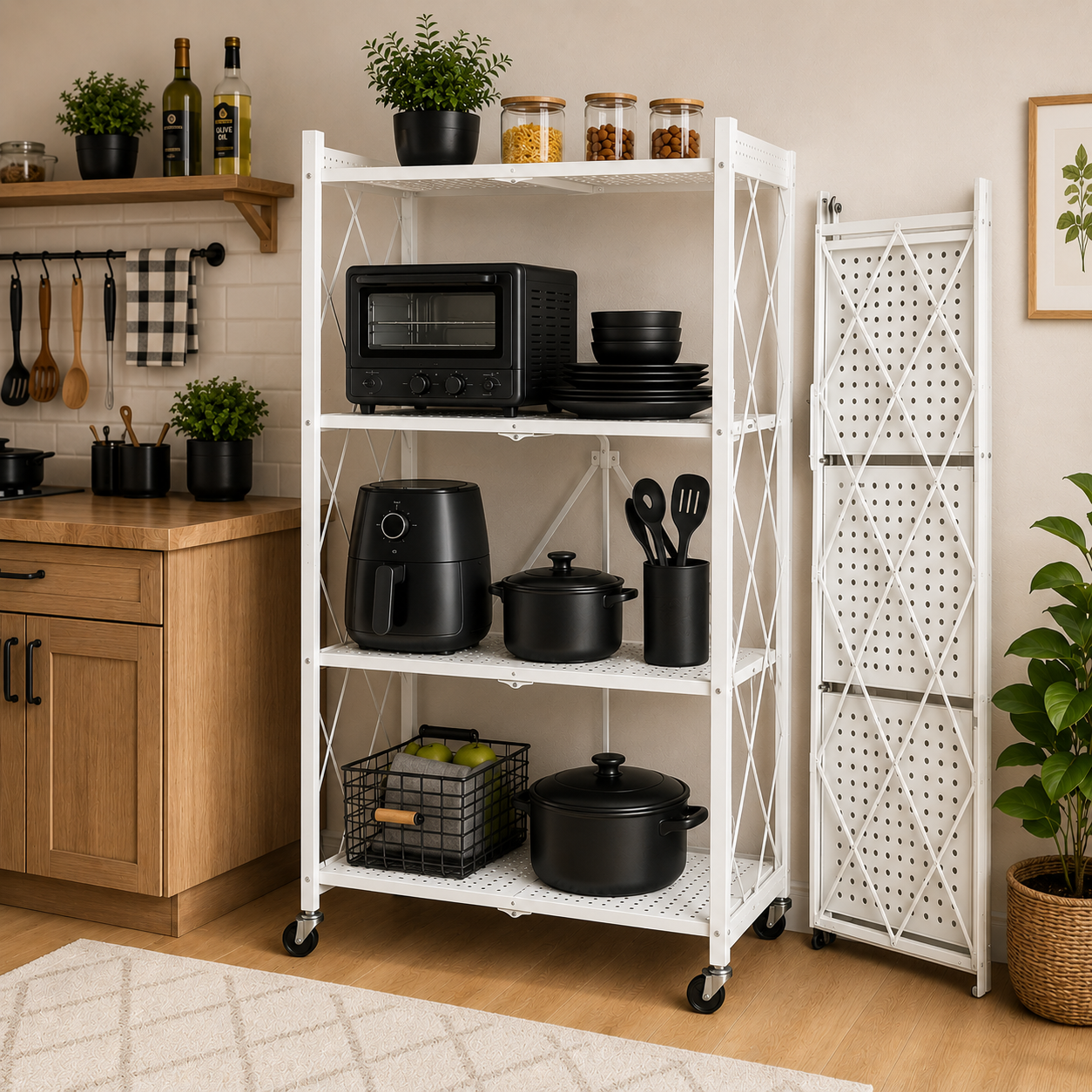 مطبخ حديد 4  أدوار قابل للطي – تصميم عملي وأنيق للمساحات العصرية – 4-T