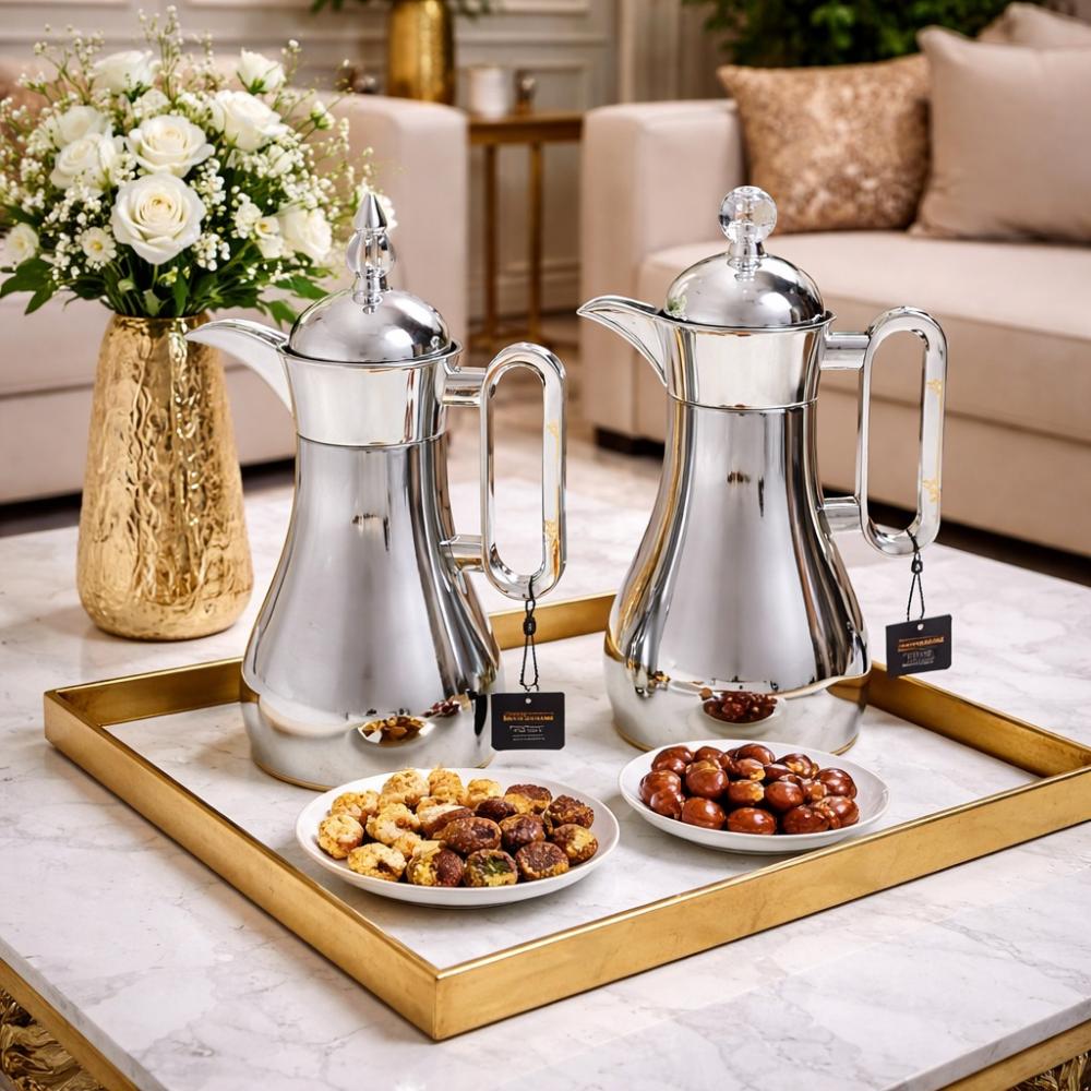 طقم ترامس شاي و قهوة 2 قطعة - تصميم يكمل الضيافة – Tea & Coffee Thermo