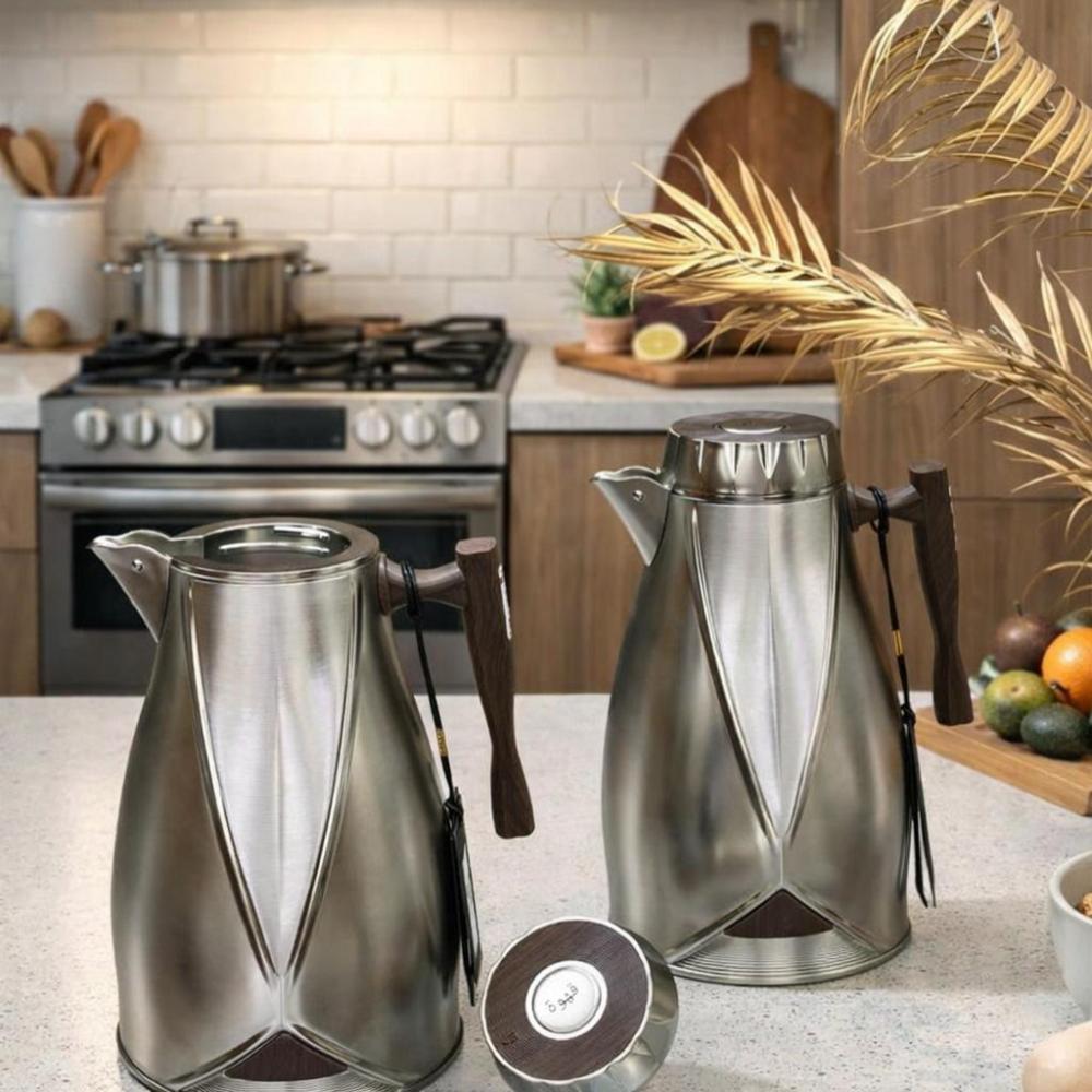 طقم ترامس شاي و قهوة ستيل 2 قطعة – Tea & Coffee Thermos Set