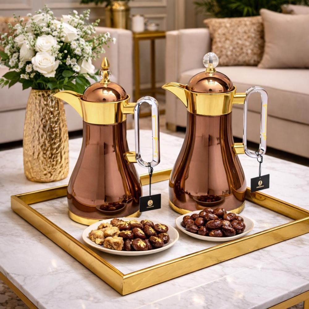 طقم ترامس شاي و قهوة 2 قطعة - تصميم يكمل الضيافة – Tea & Coffee Thermo