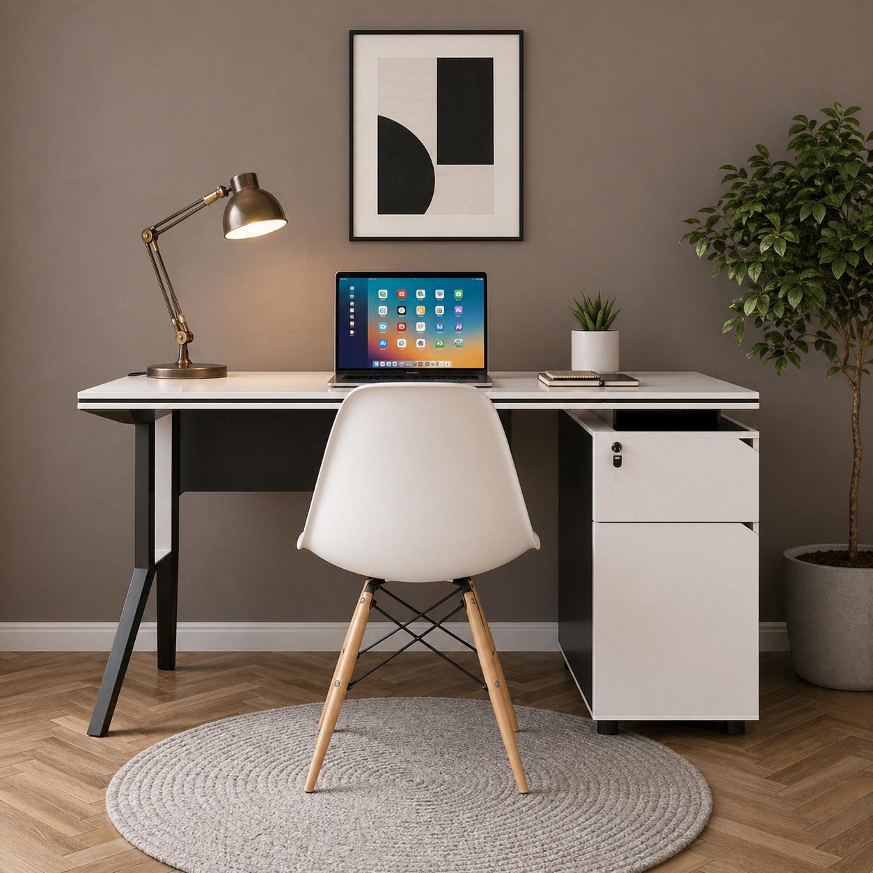 مكتب عمل مودرن – Modern Wooden Desk