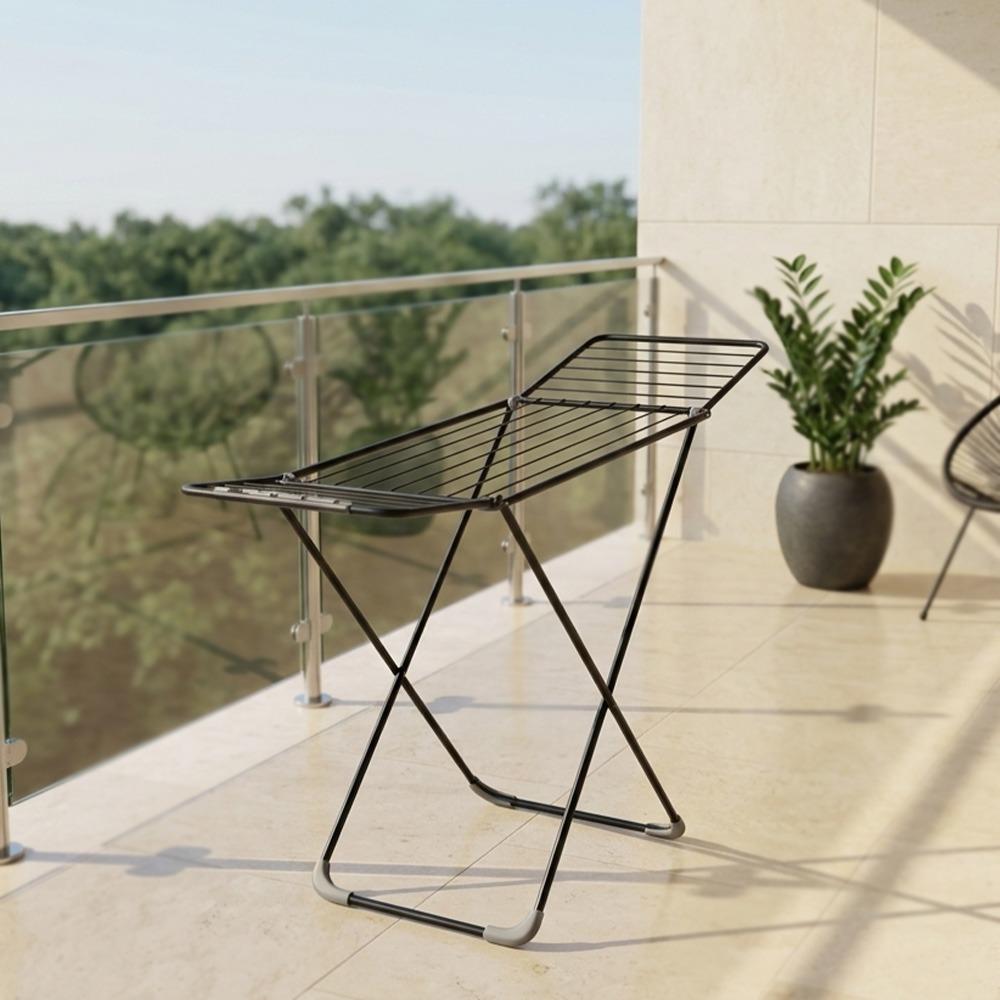 منشر غسيل ليزر دور - عملي لتوفير المساحة – Metal Clothes Rack