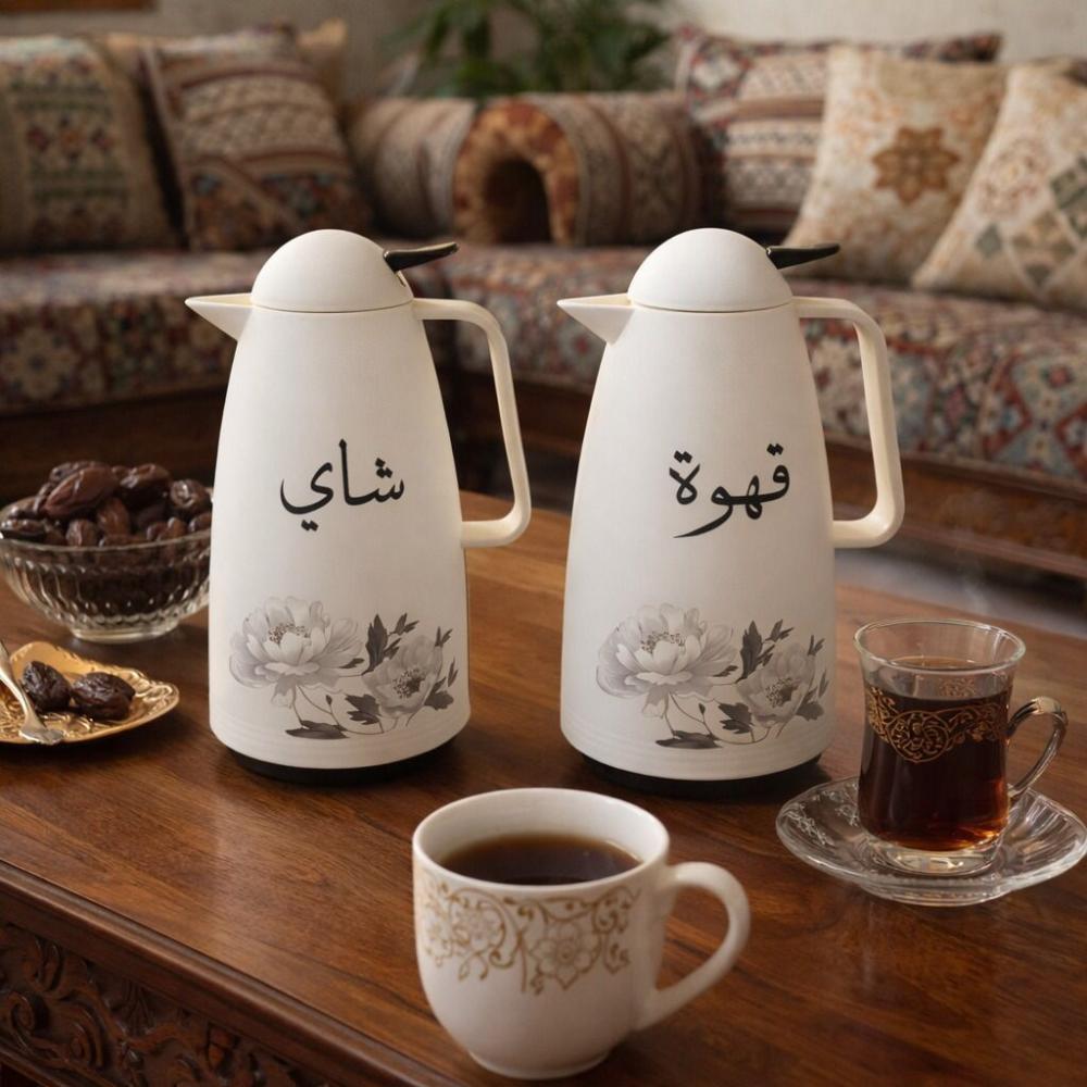 طقم ترامس شاي وقهوة بتصميم فاخر 2 قطعة – Tea & Coffee Thermos Set