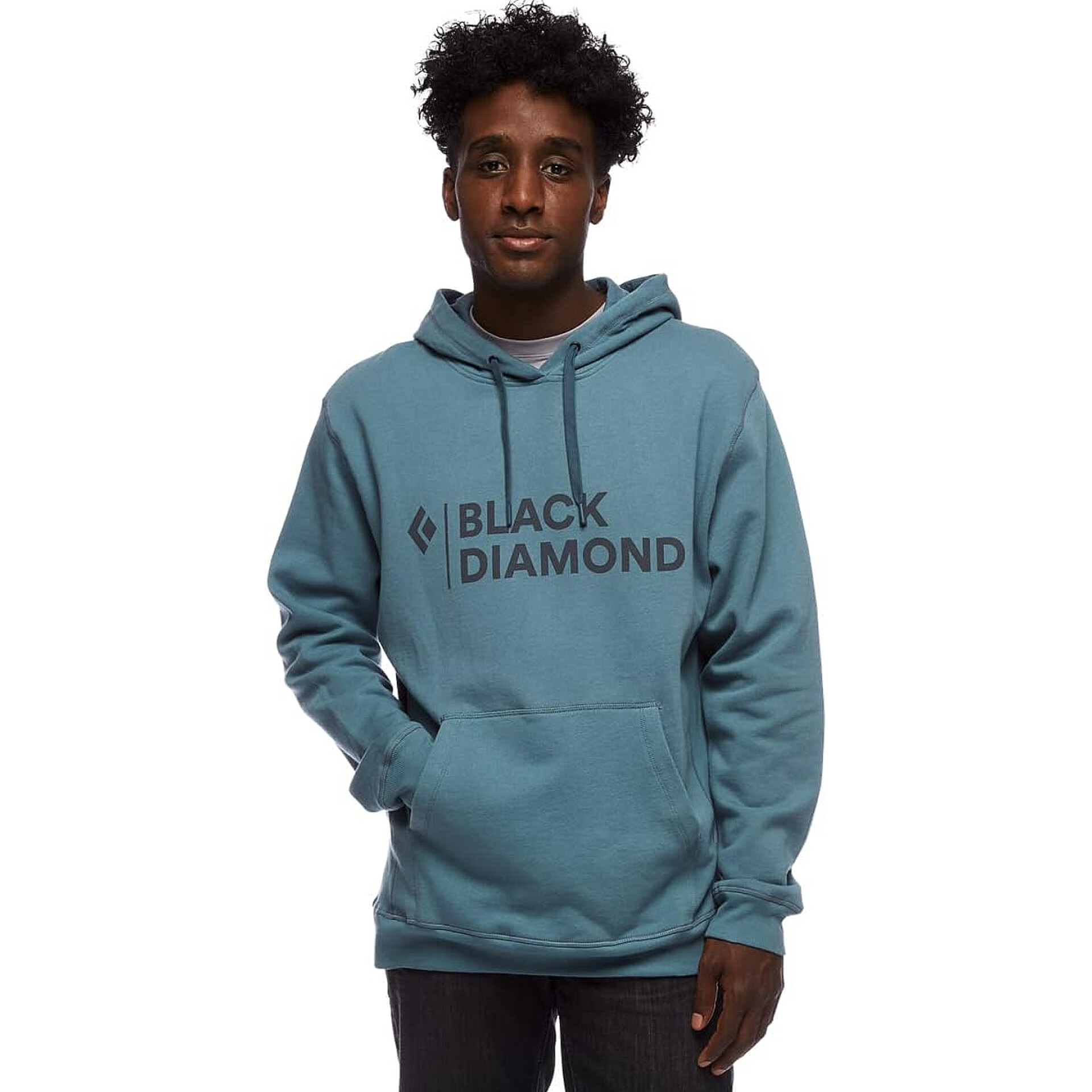 BLACK DIAMOND MEN'S STACKED LOGO HOODY
