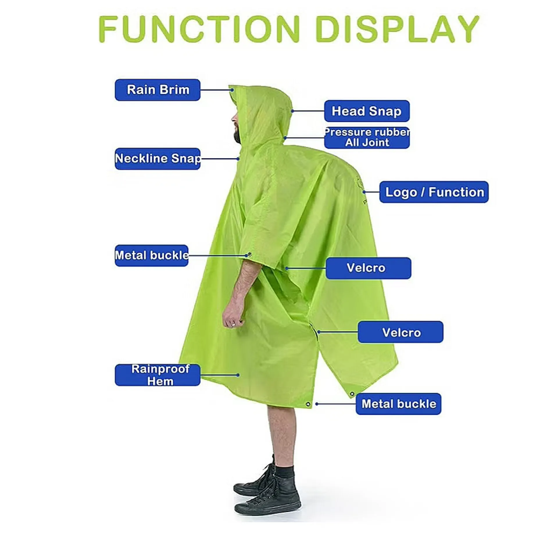 20D TRIPLE CANOPY PONCHO