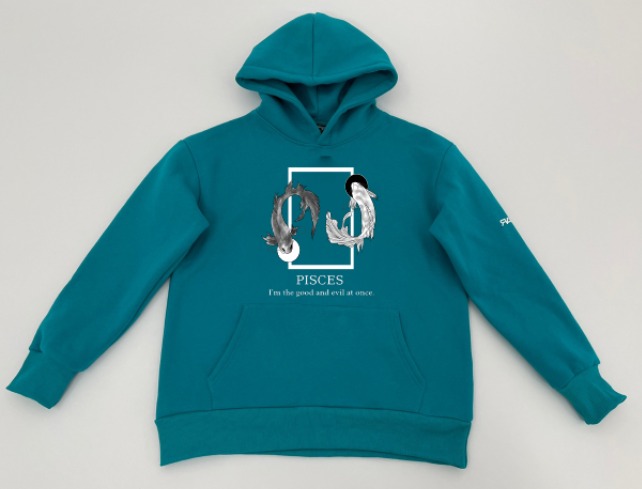 هودي الحوت أخضر تيفاني -  PISCES HOODIE 