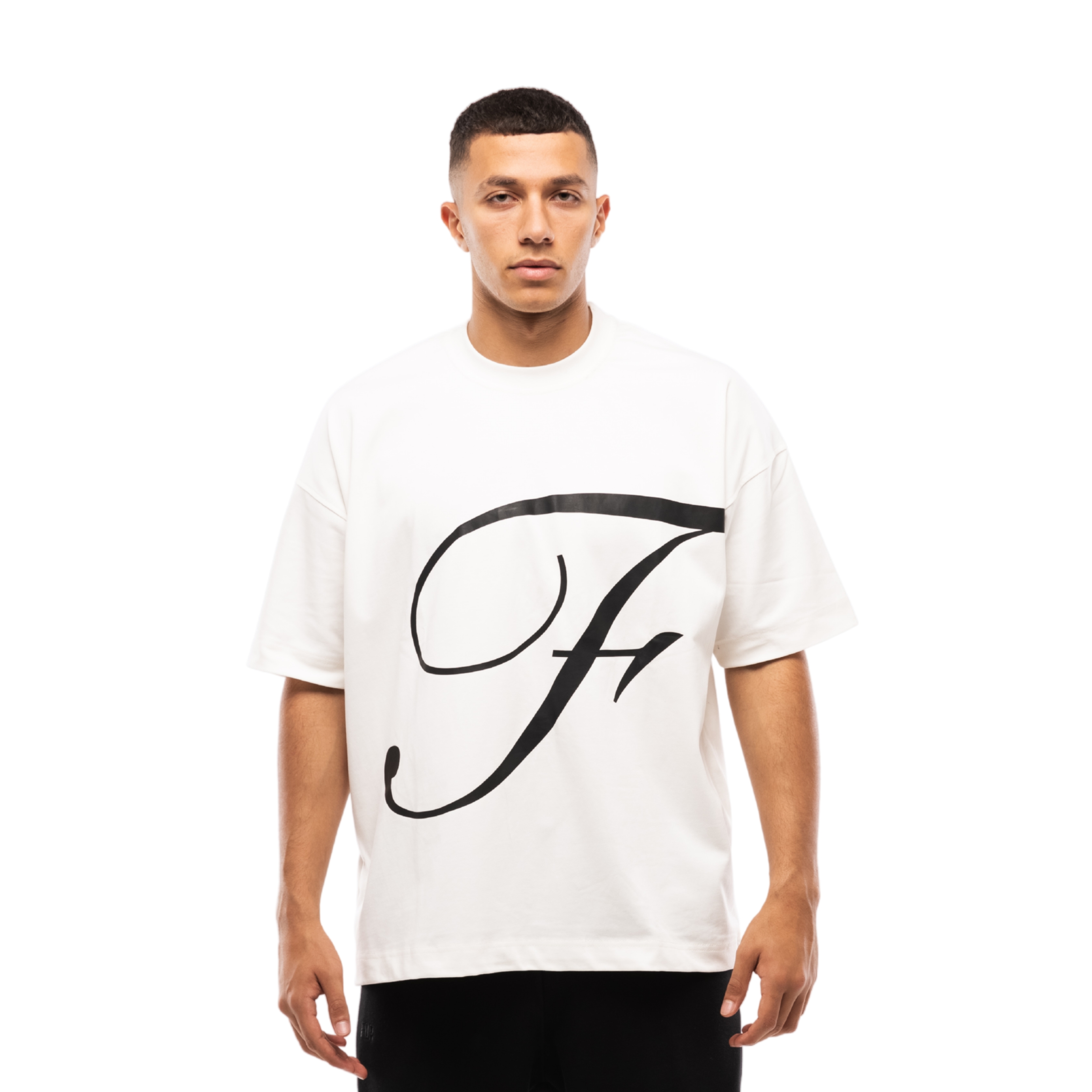 Classic oversized F white T-shirt