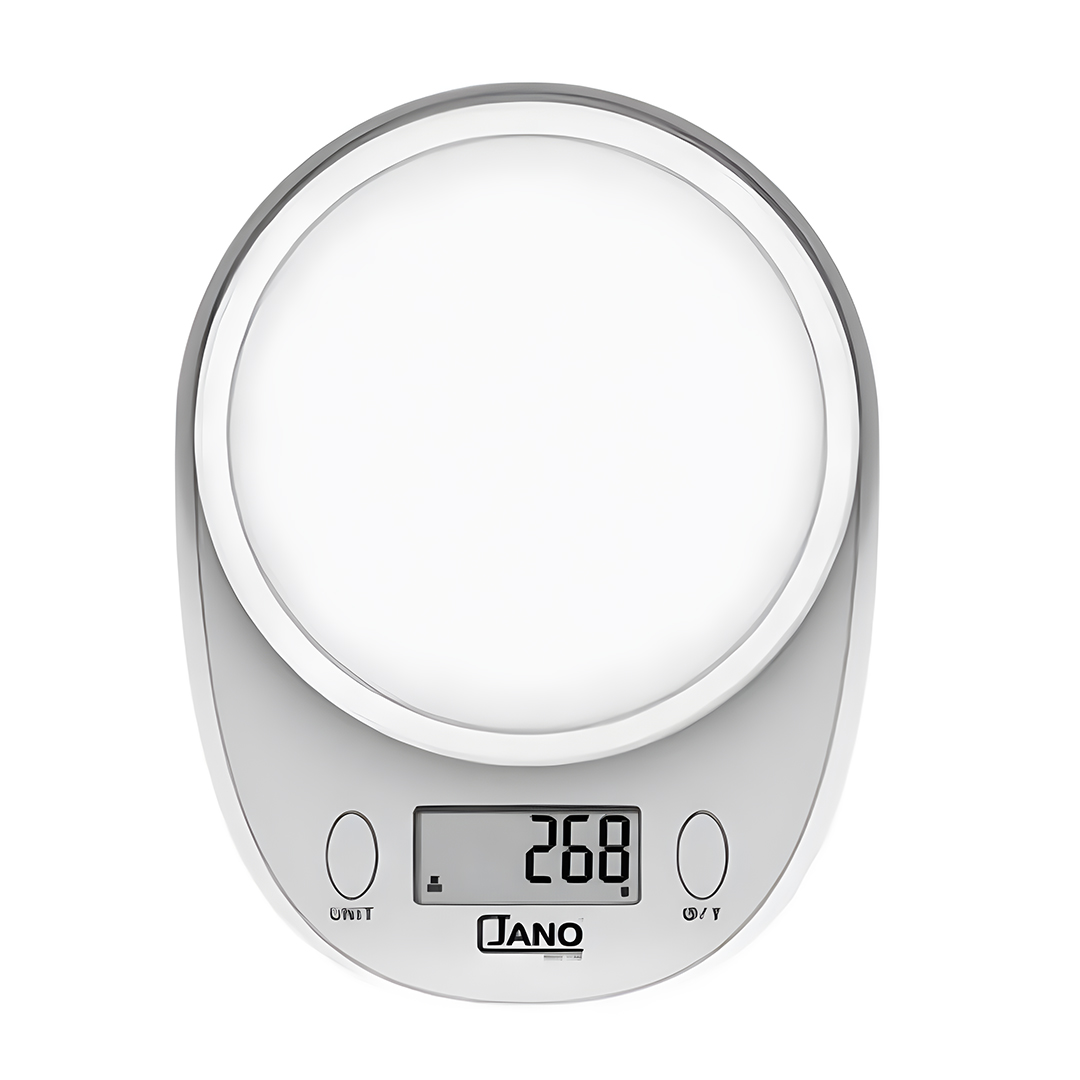Alsaif electronic digital kitchen scale with white base and digital di