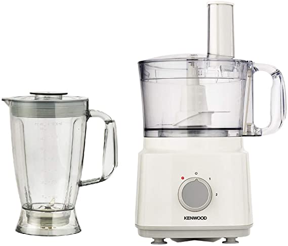 Kenwood 2-in-1 food processor  white  with blender jar and bowl