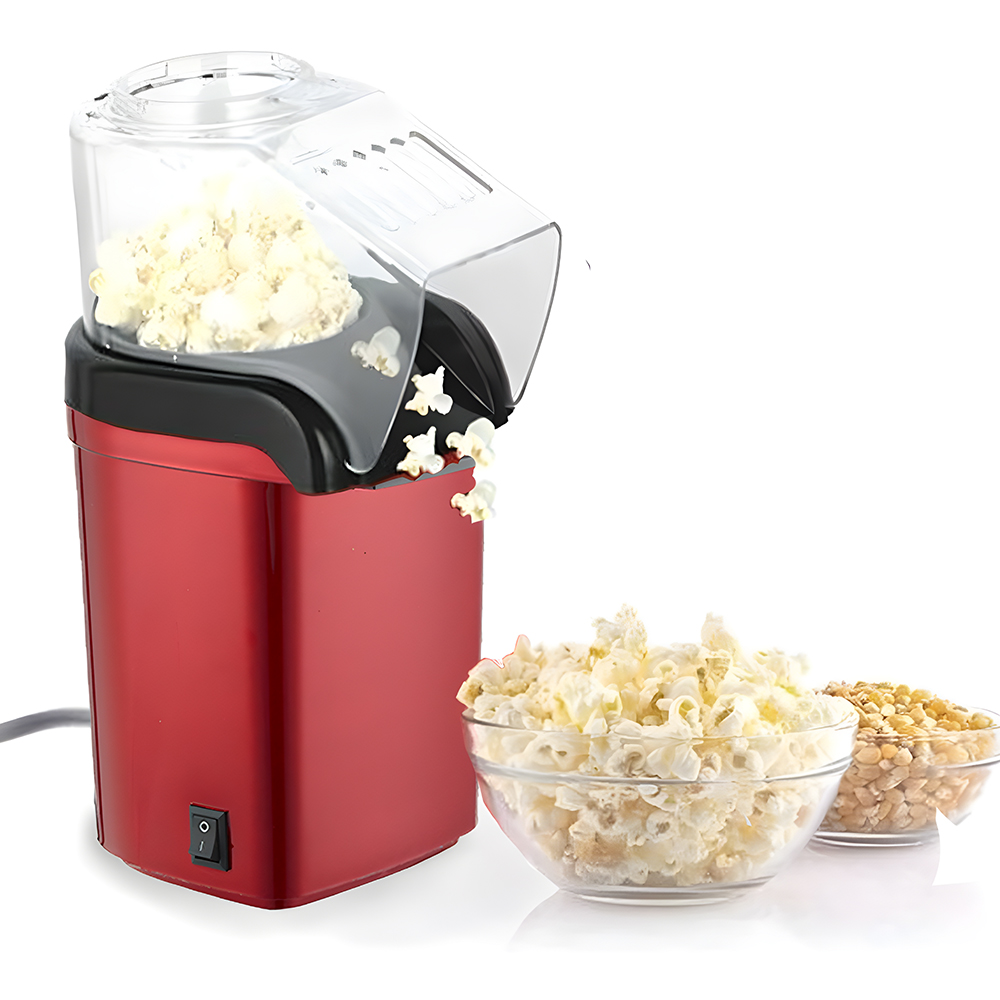 Alsaif hot air popcorn maker in red  1200W