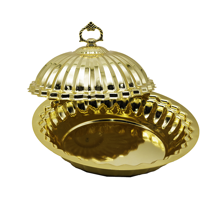Gold Ghawzi bakhoor burner  medium  Johari design - Alsaifworld