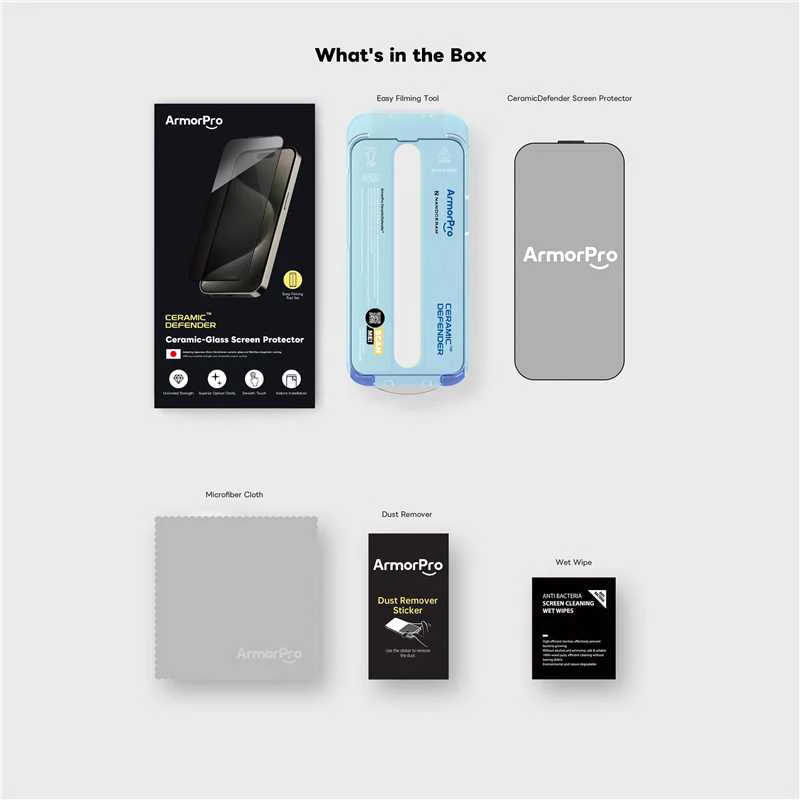 استيكر Armor Pro ايفون لقافه 15 برو سيراميك