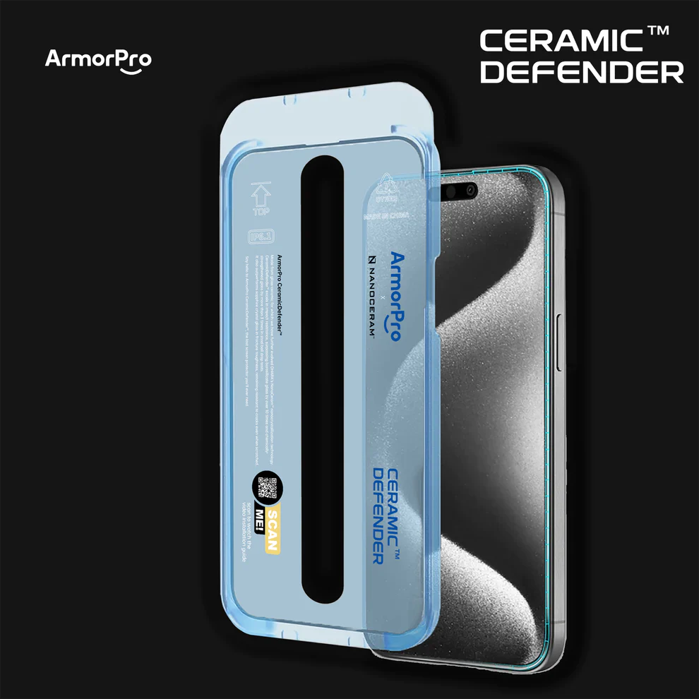 استيكر Armor Pro ايفون لقافه 15 برو سيراميك