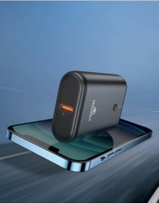 شاحن متنقل موج ماكس 10000 مللي أمبير 20 واط منفذين (pd , usb) أسود