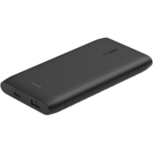 شاحن متنقل بيلكن  10000 ملى أمبير منفذين USB + PD اسود 