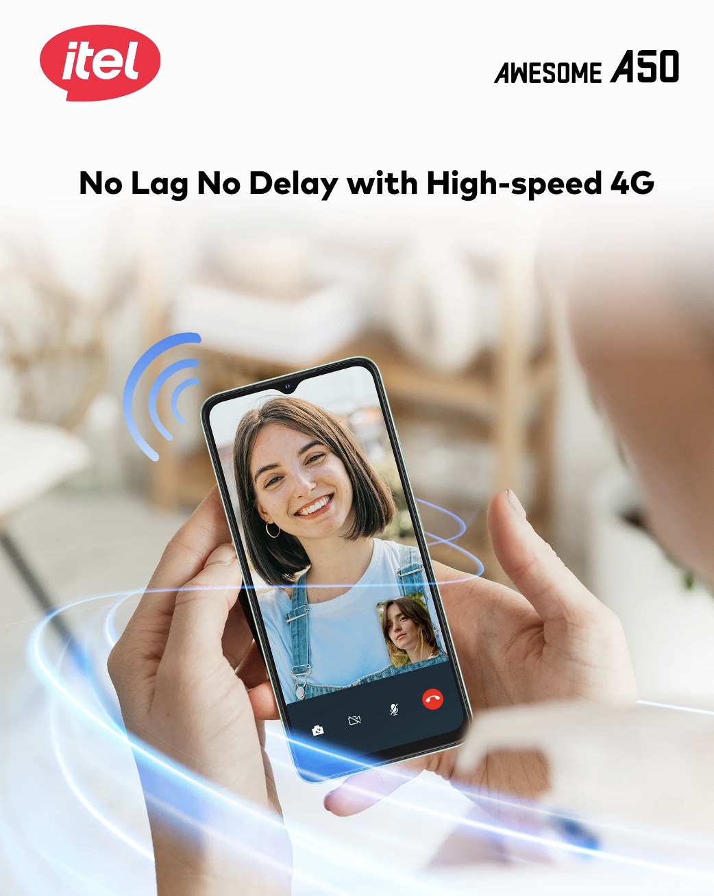 ايتل A50 ذاكرة 64 جيجا 3+5 رام 4G أسود