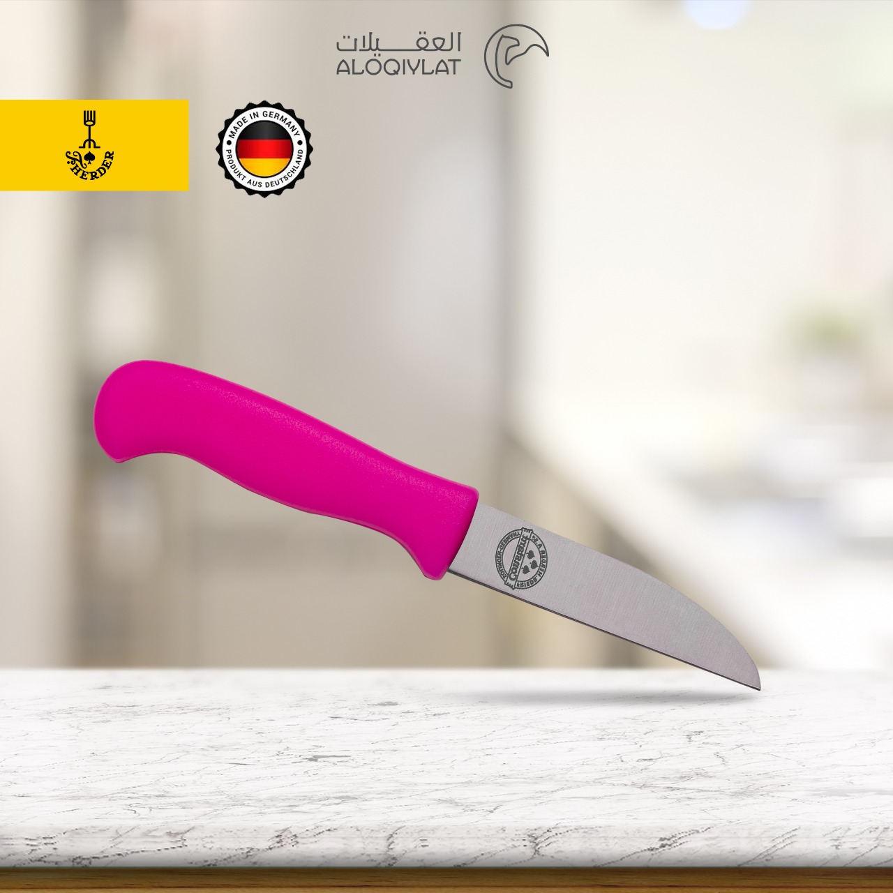 سكين تقشير صغيرة من أم شوكة مقبض بلاستيك