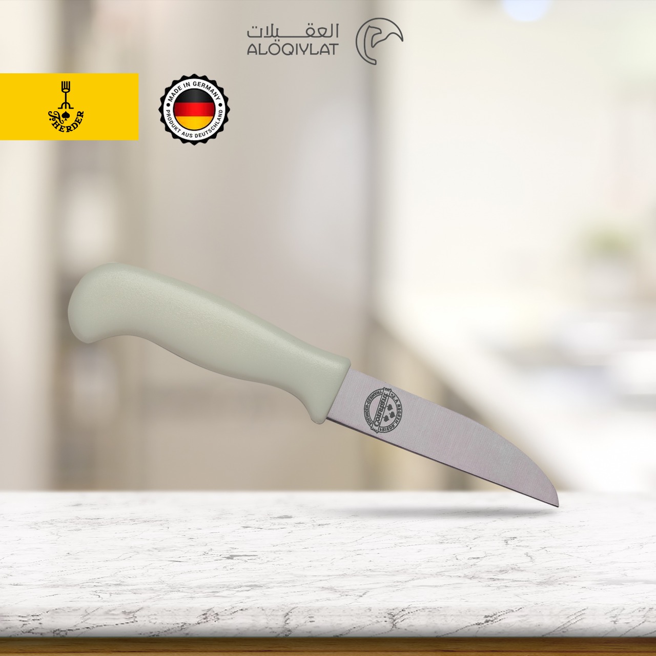 سكين تقشير صغيرة من أم شوكة مقبض بلاستيك