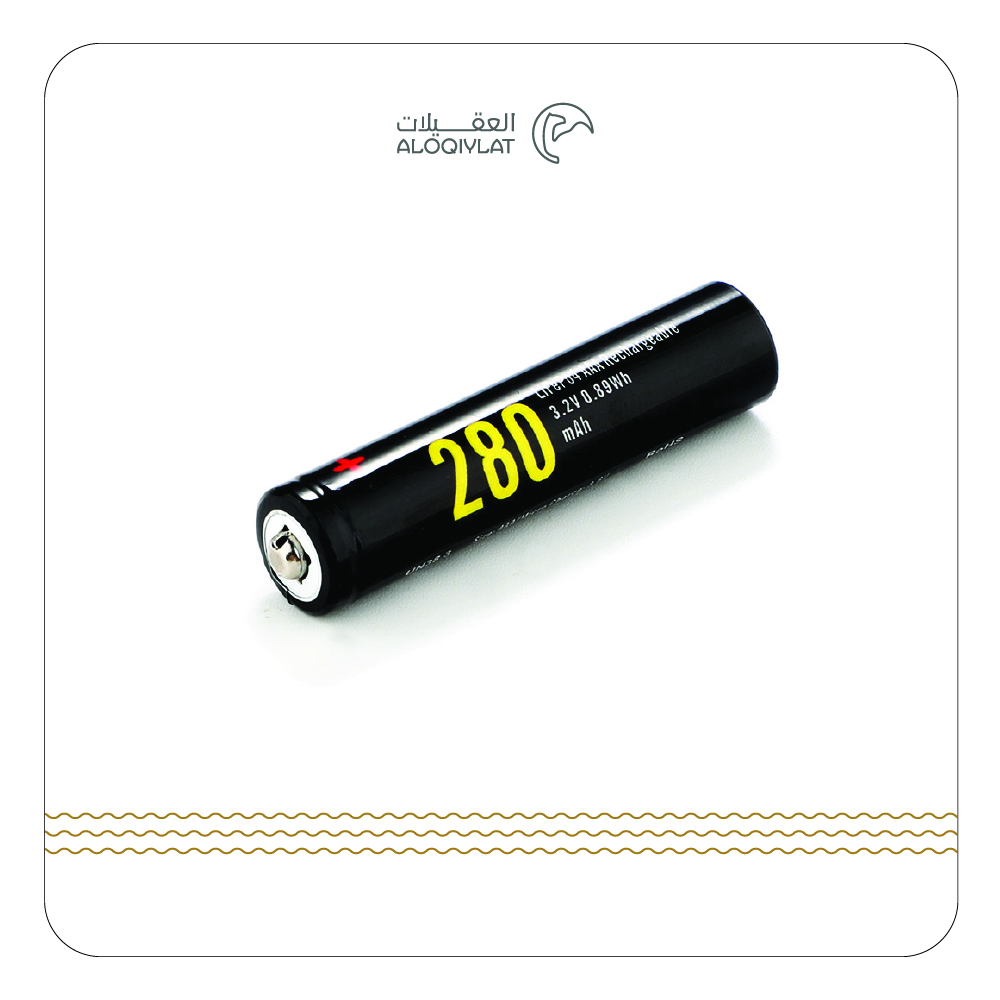 4× بطاريات ليثيوم 280 mAh قابل لإعادة الشحن AAA سوسشاين مع علبة للبطار