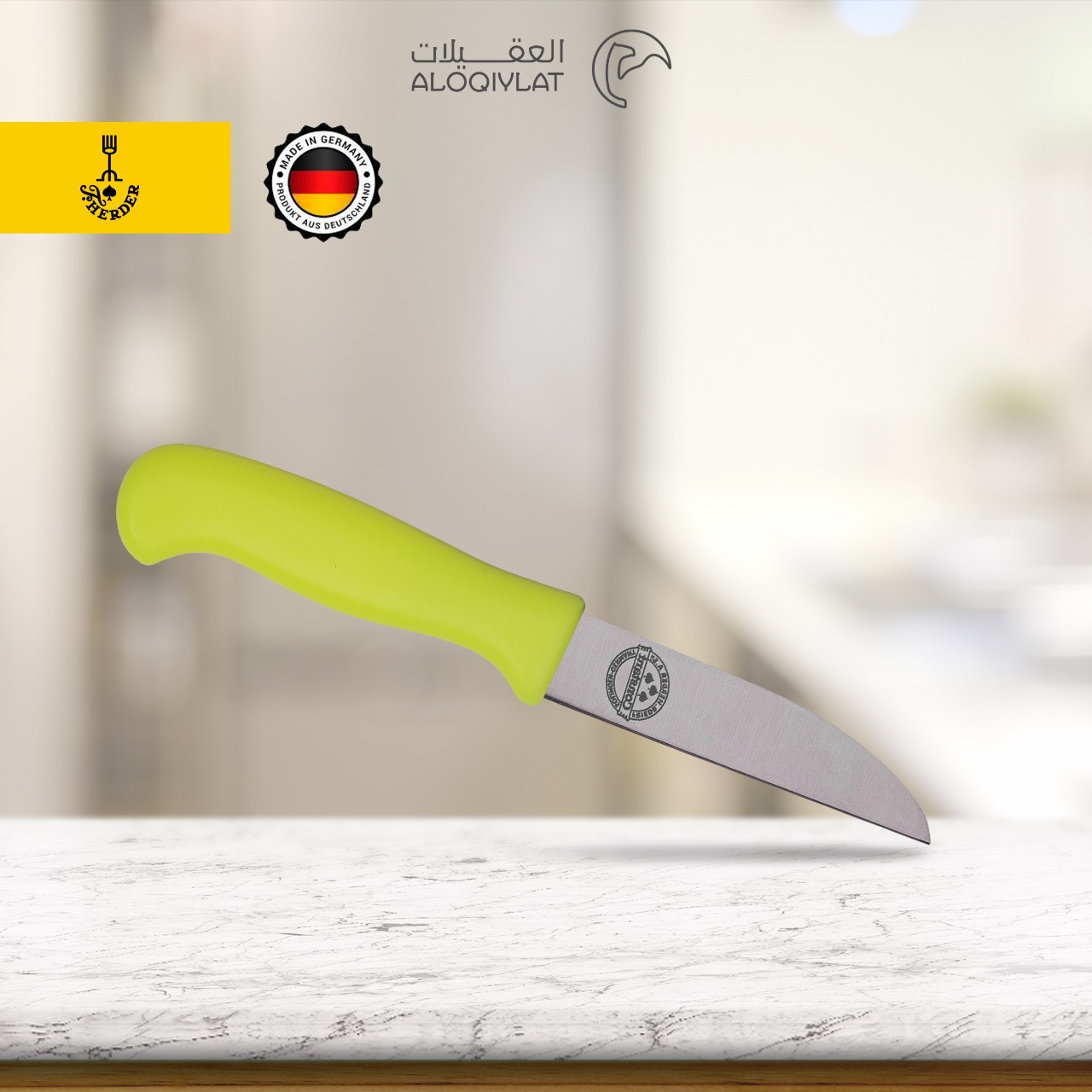سكين تقشير صغيرة من أم شوكة مقبض بلاستيك