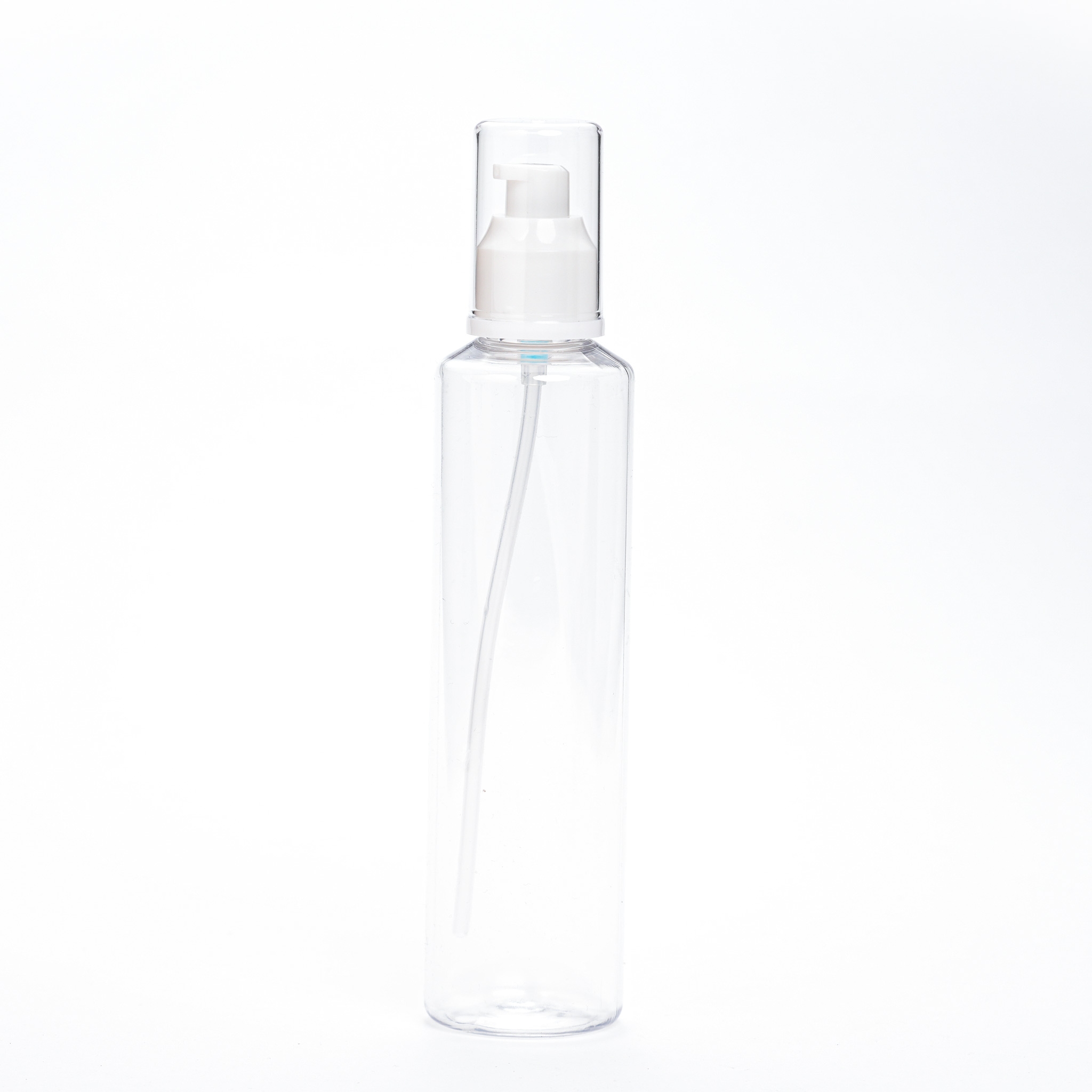 عبوة بلاستك 265مل شفاف مع ضغاط 24لوشن(أبيض)