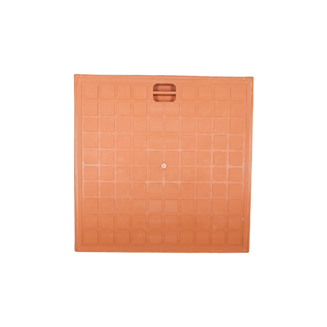  غطاء تفتيش بلاستك  بني PVC عالي التحمل  - 60×60 سم 