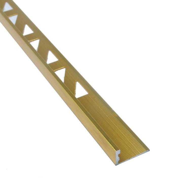  زاوية سيراميك المنيوم ذهبي 12mm 