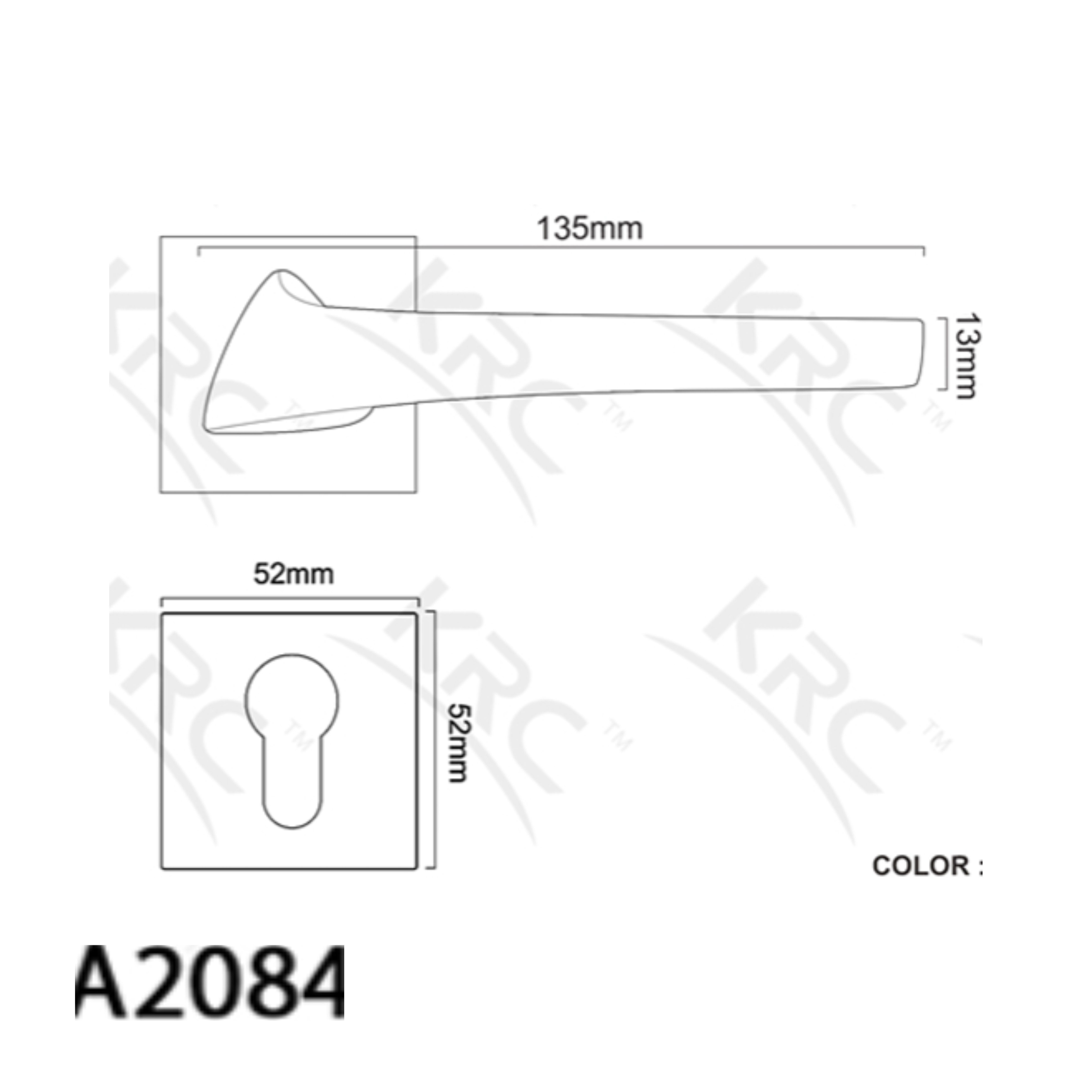  مقبض-باب-فضي-عصري-من-krc-موديل-a2084 