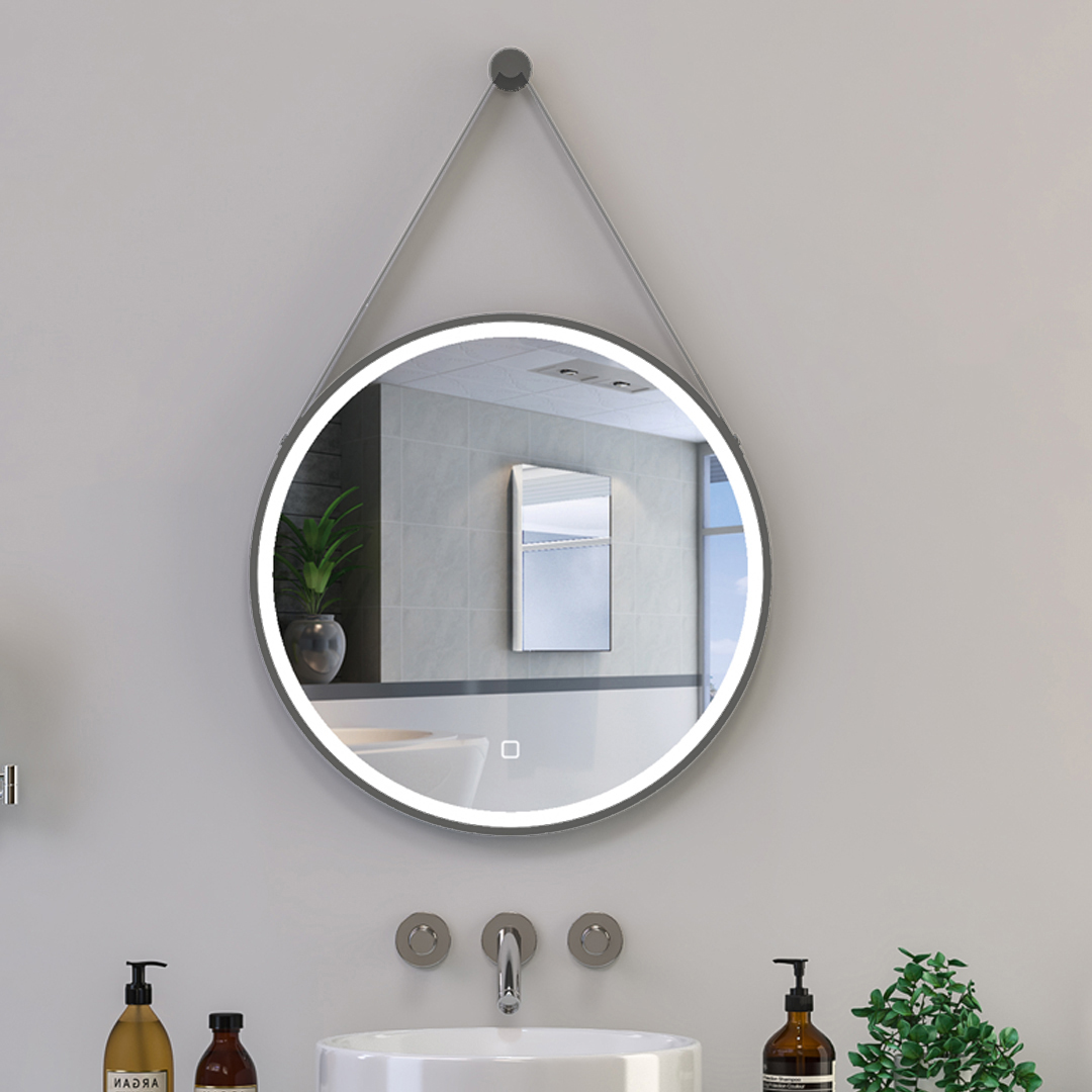 مرآة نارس إيطار رمادي LED 60CM 