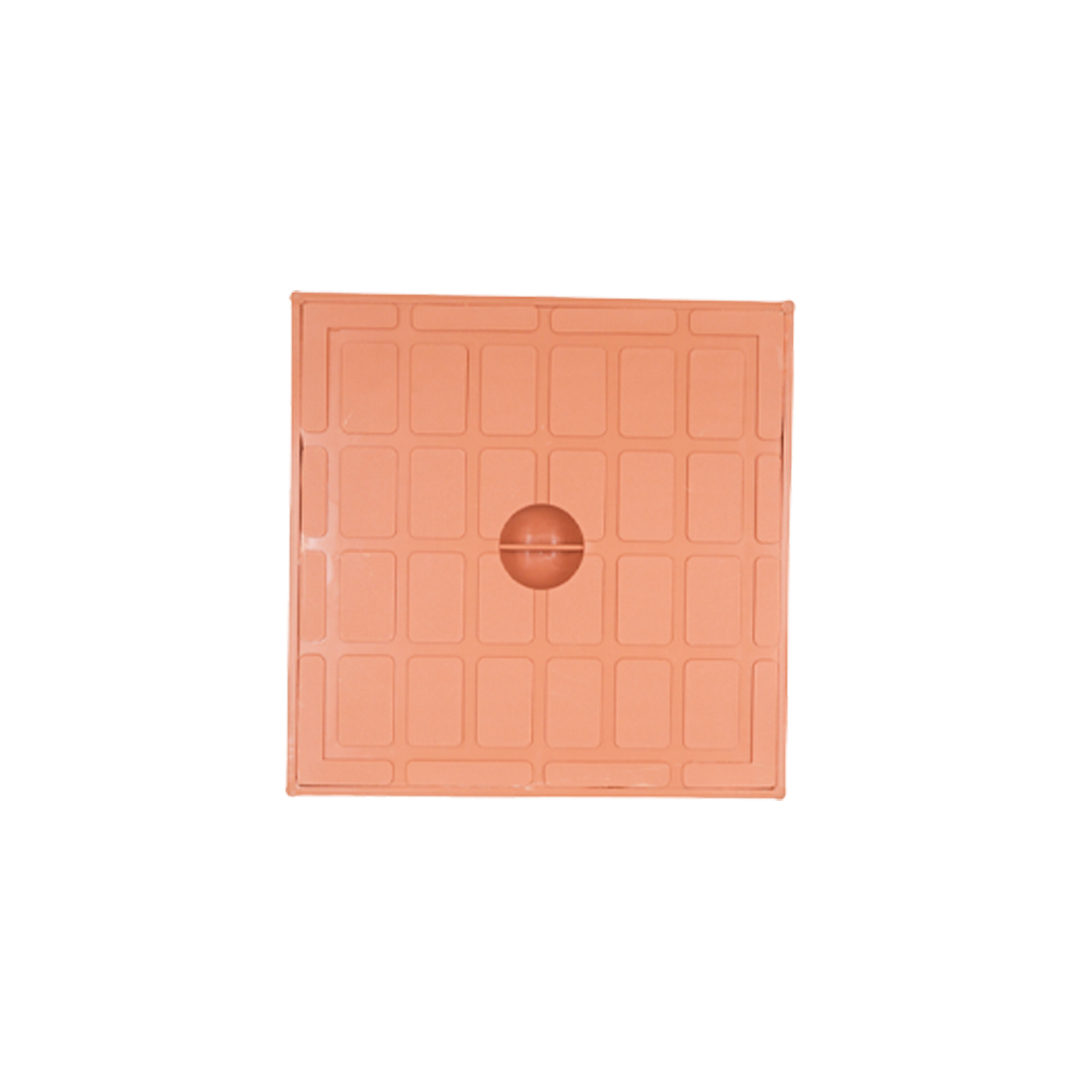  غطاء تفتيش بلاستك  بني PVC عالي التحمل  - 20×20 سم 