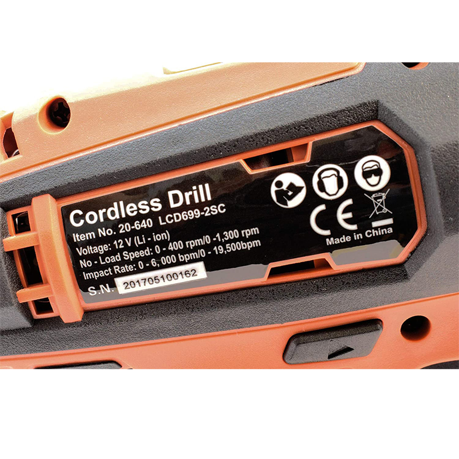  دريل ومفك بطارية شحن 12V 
