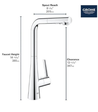  خلاط مجلى جروهي زيدرا سحب GROHE 
