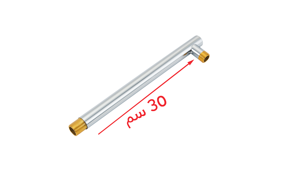  ساعد دش جداري دائري كروم مقاس 30 سم 