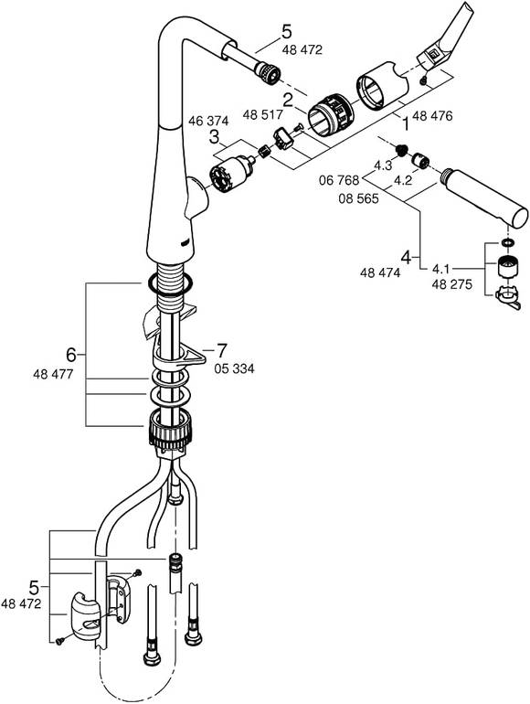  خلاط مجلى جروهي زيدرا سحب GROHE 