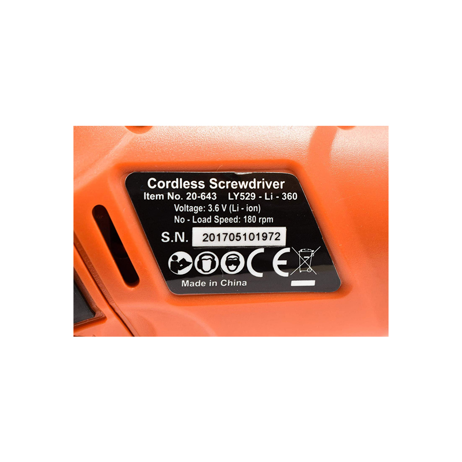  مفك براغي بطارية شحن 3.6V 