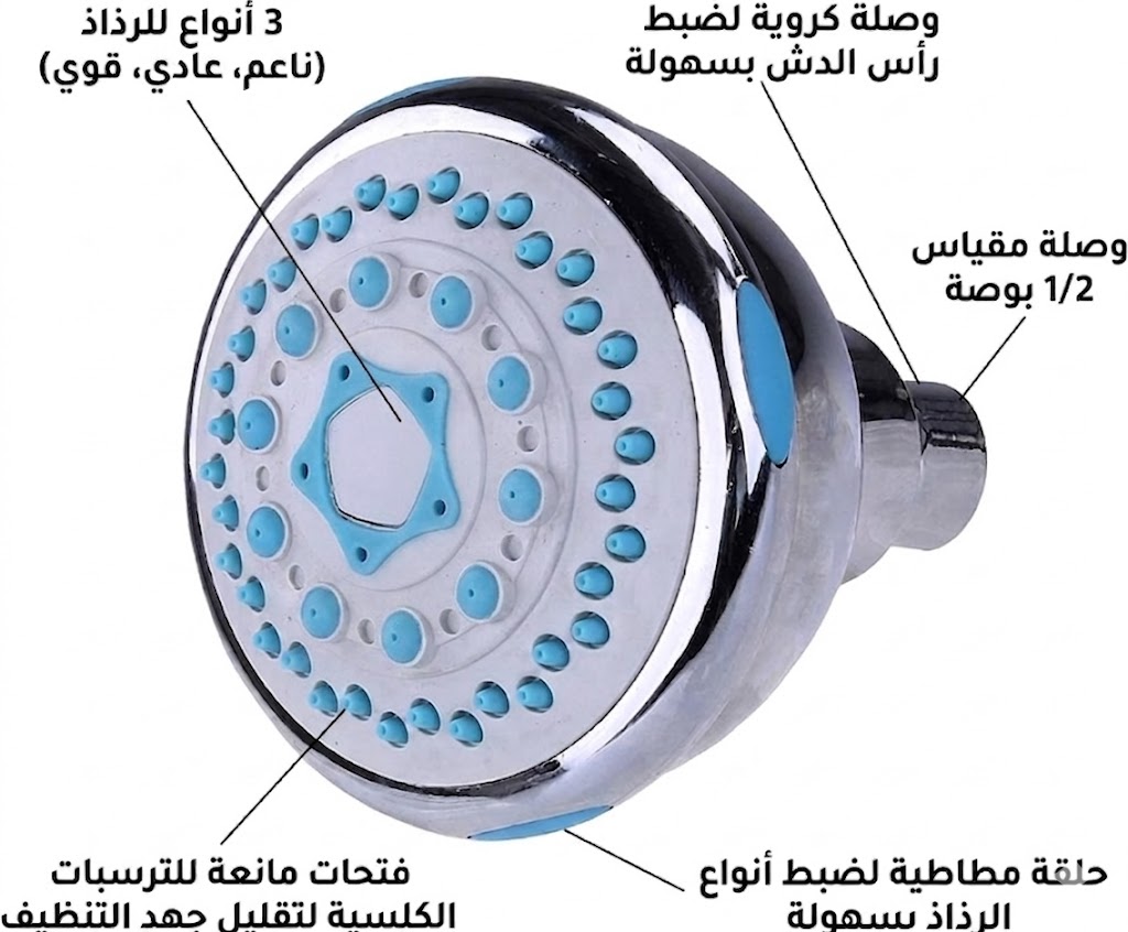  طاسة دش  7X7 (دائري كروم) كراون 