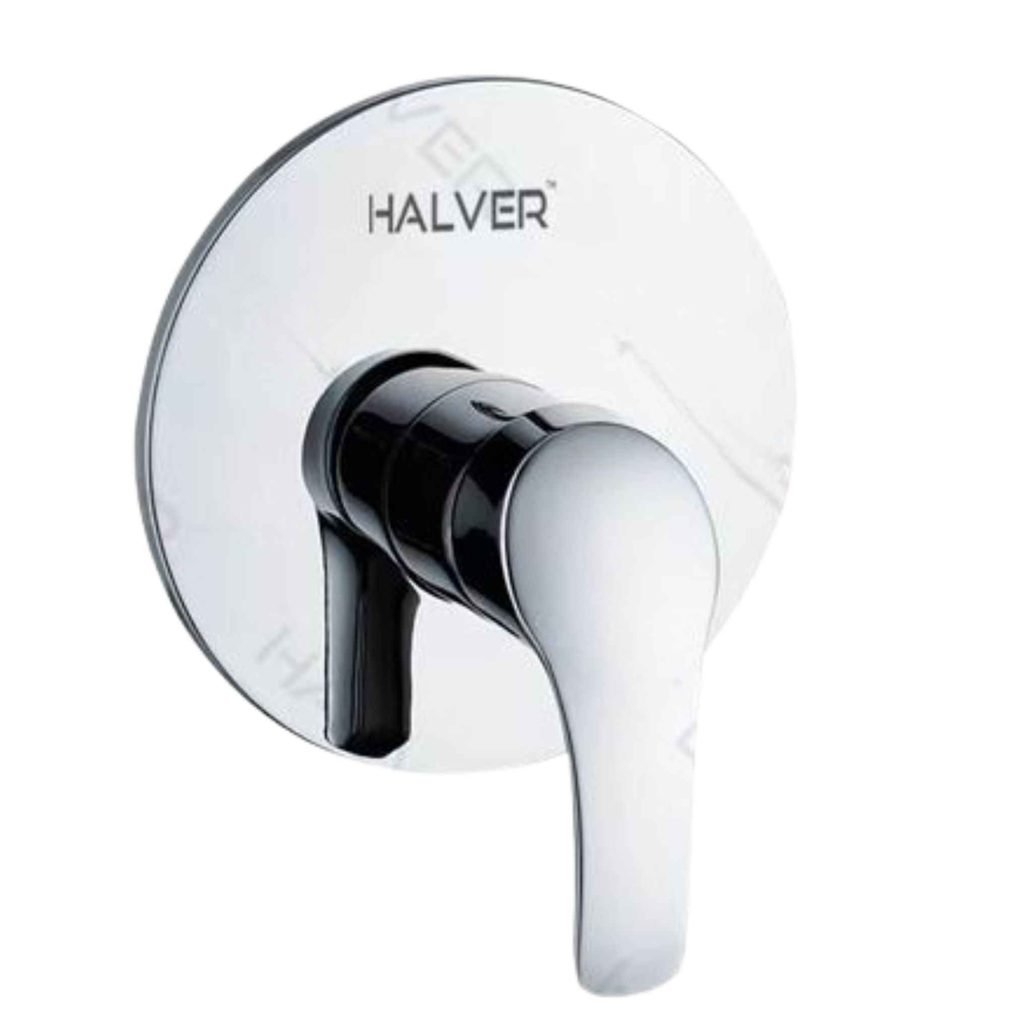  وجه خلاط دش مخفي دائري خط واحد كروم HALVER 