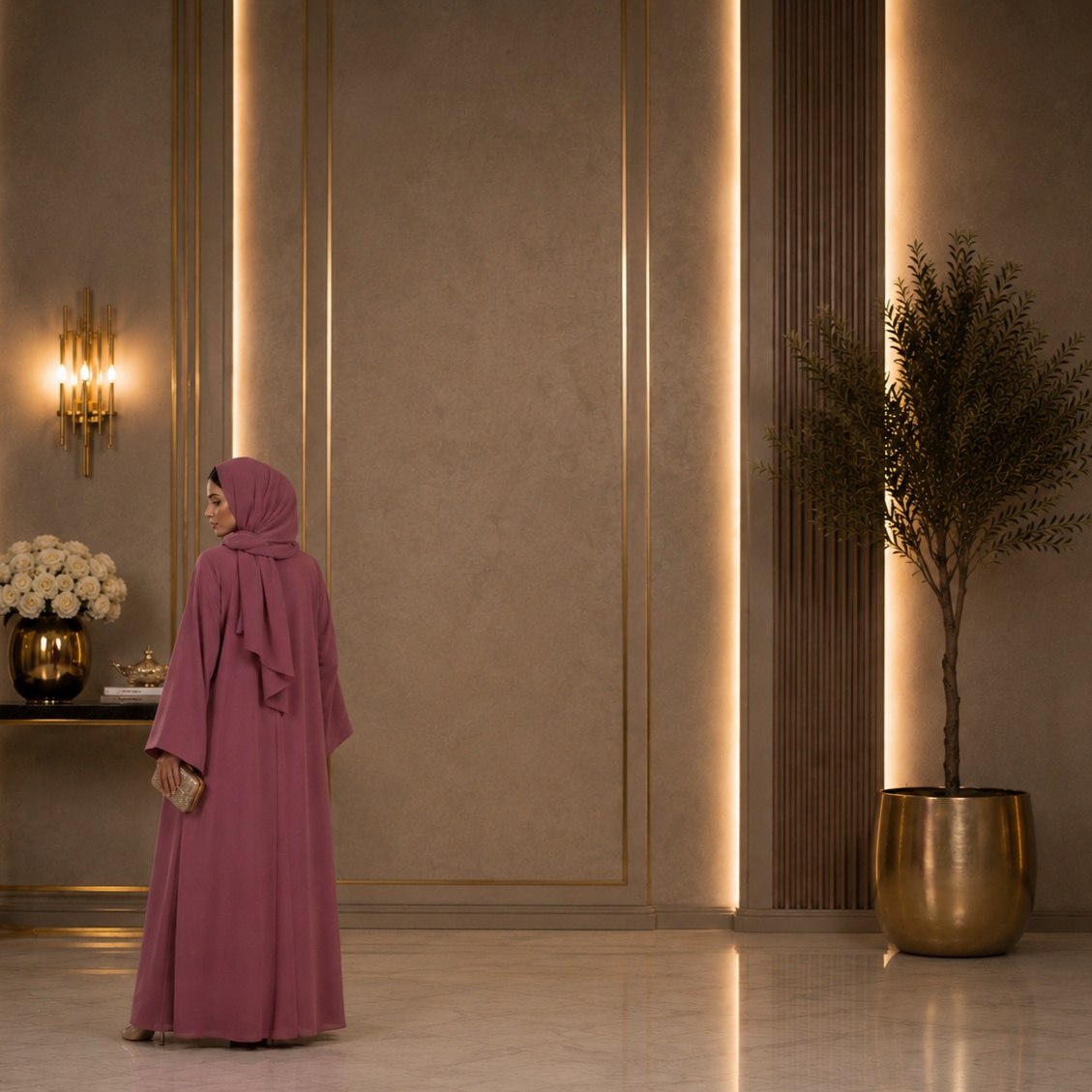 عبايات ملونة سادة