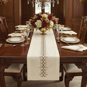 A styled table with AWDAN dining and hospitality pieces