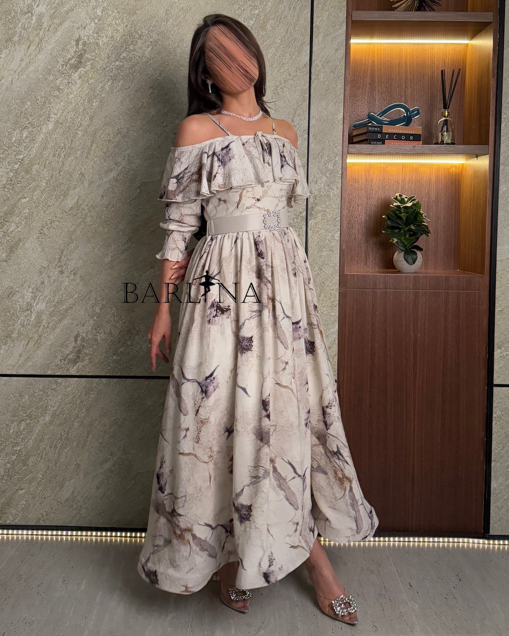 beige marble dress Oversized Beige Knit Dress-Marble Hive main image 0