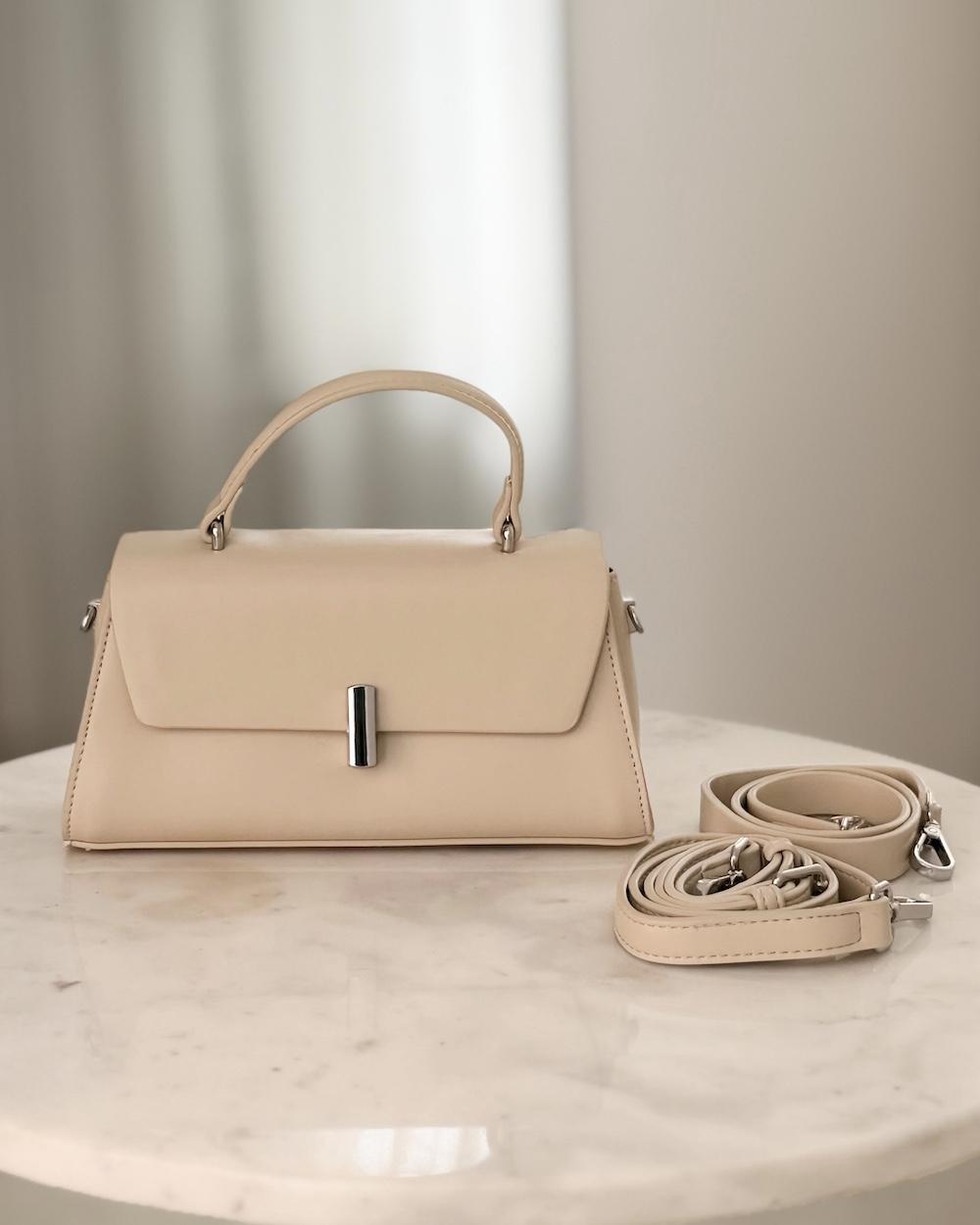 Luxury bag with soft leather and front flap